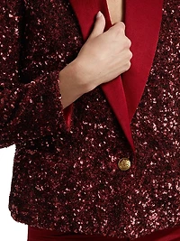 Devyn Sequin Short Blazer