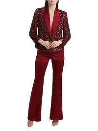 Devyn Sequin Short Blazer