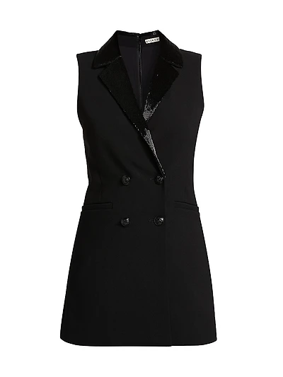 Carlena Sequined Blazer Minidress