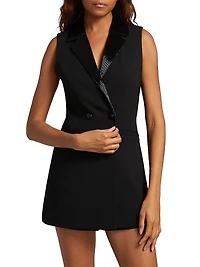 Carlena Sequined Blazer Minidress