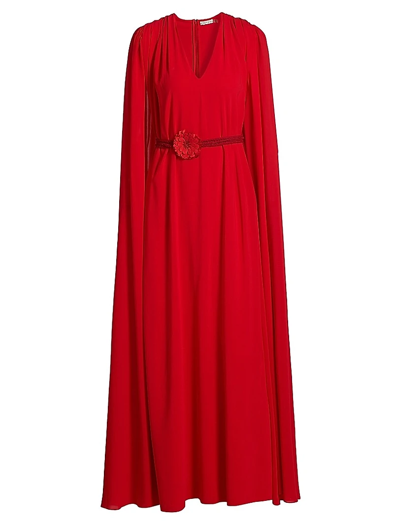 Zenaida Maxi Cape Dress
