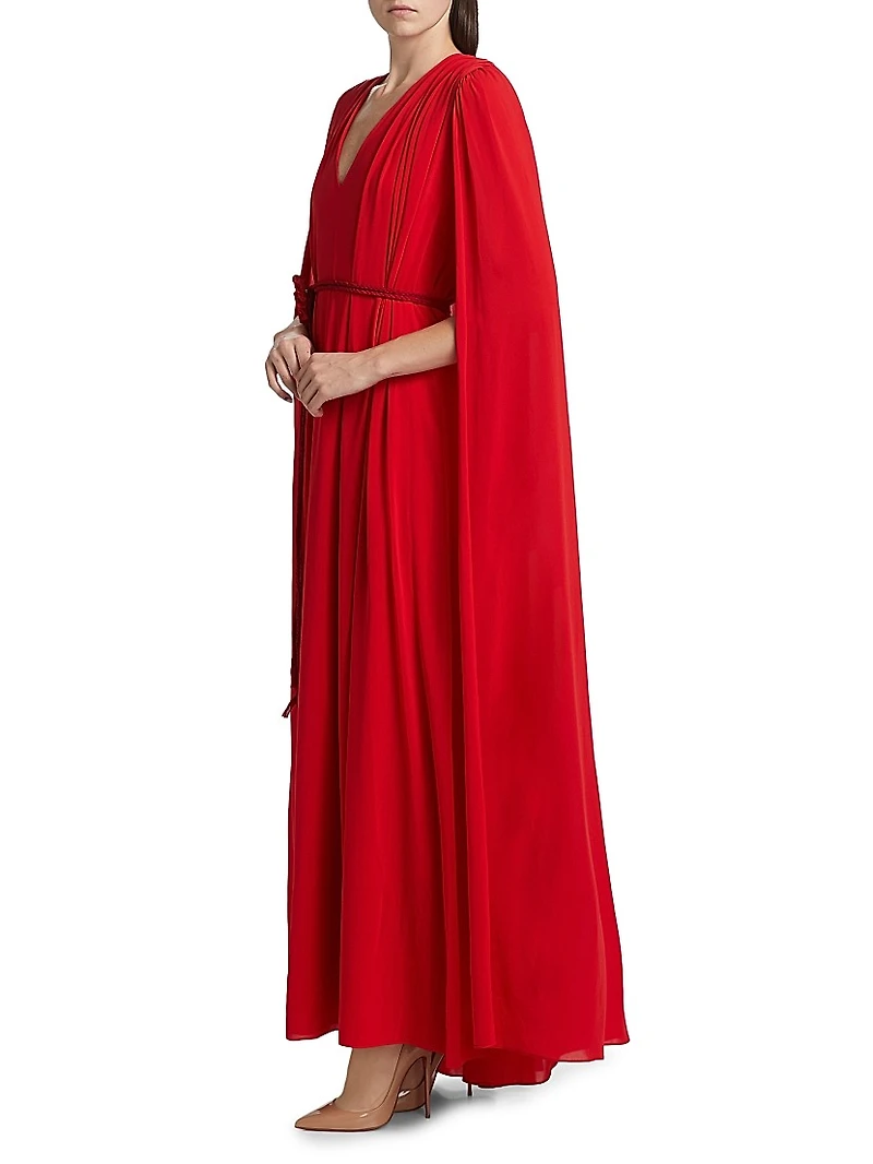 Zenaida Maxi Cape Dress