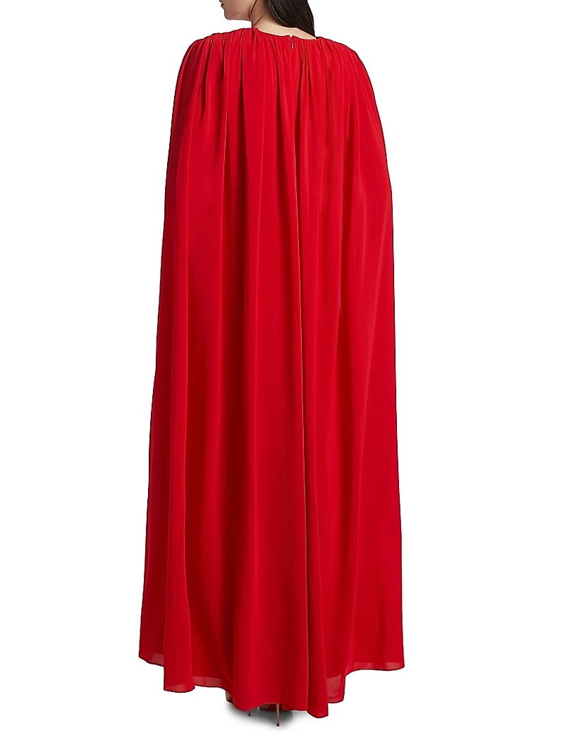 Zenaida Maxi Cape Dress