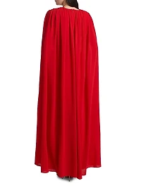Zenaida Maxi Cape Dress