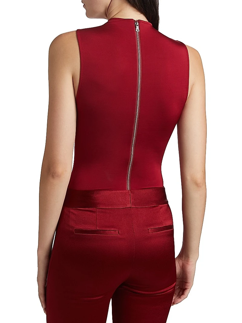 Nichol Turtleneck Sleeveless Bodysuit