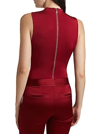 Nichol Turtleneck Sleeveless Bodysuit