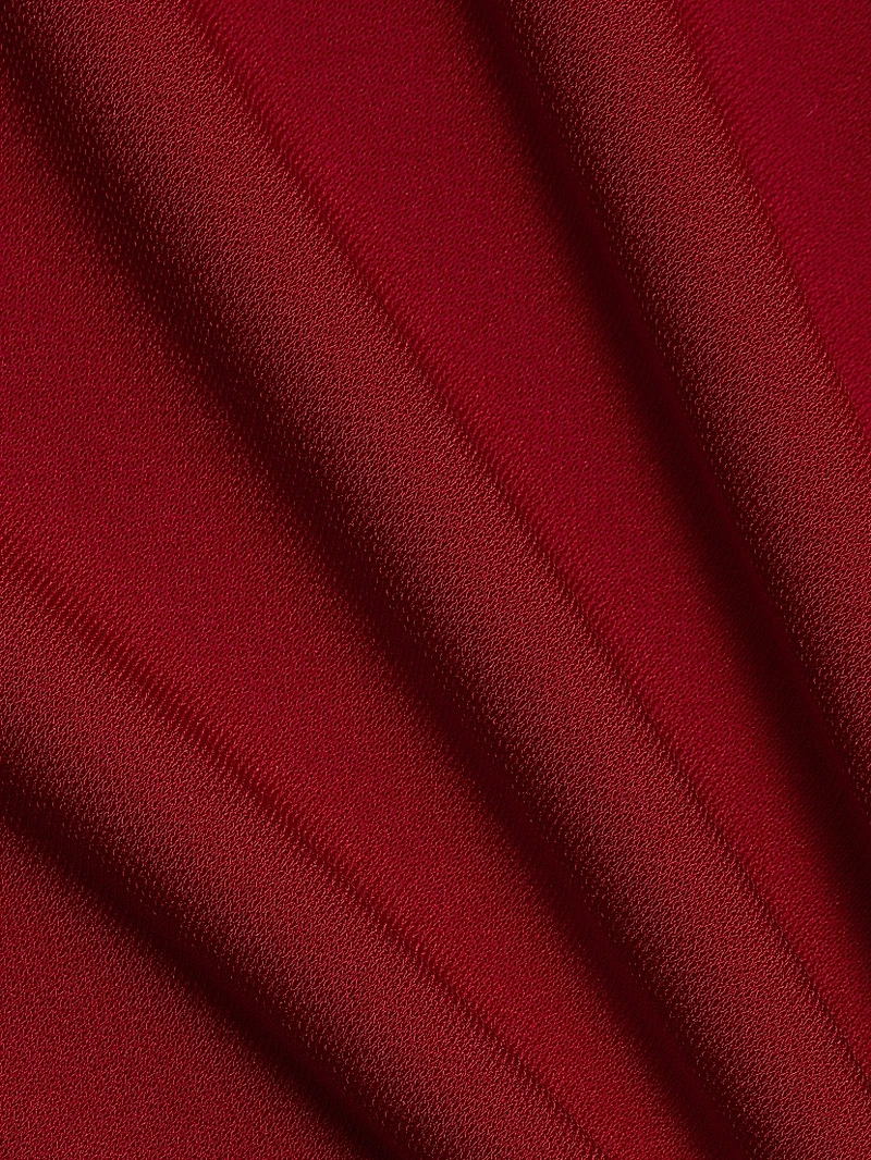 Elia Asymmetric Fitted Midi-Dress