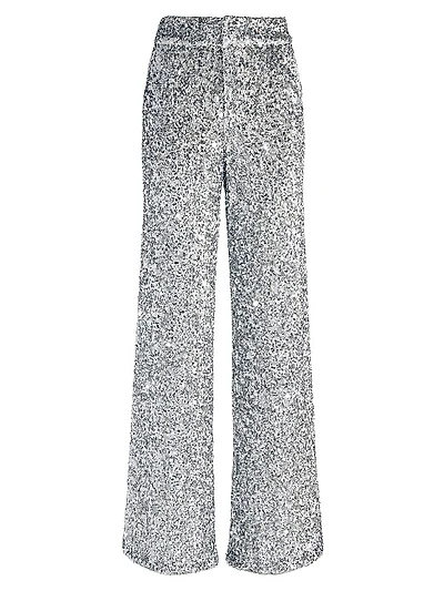 Mame Sequin Wide-Leg Pants