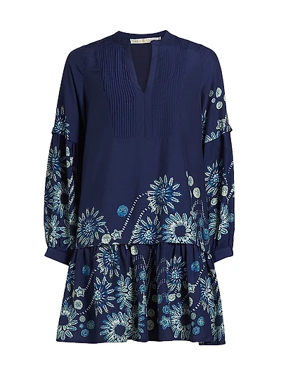 Frannie Floral Pleated Minidress