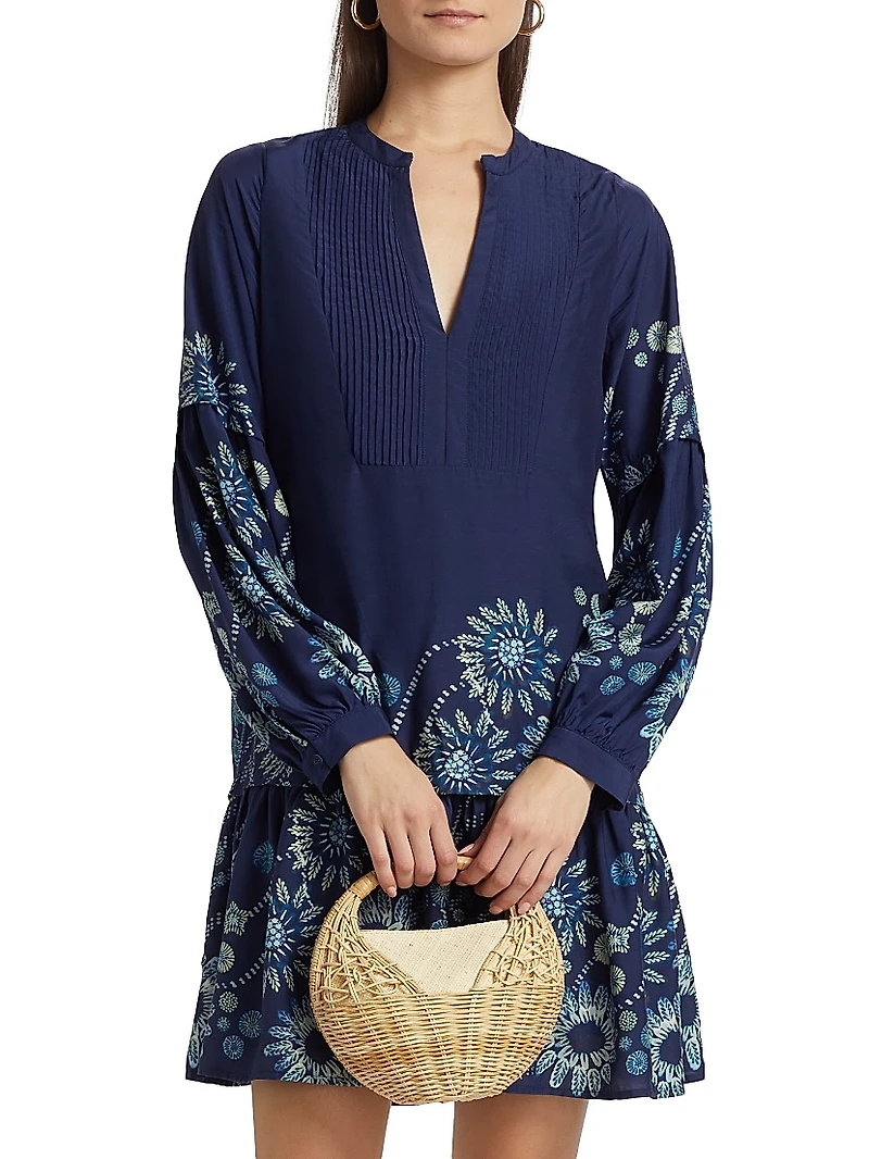 Frannie Floral Pleated Minidress