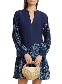Frannie Floral Pleated Minidress