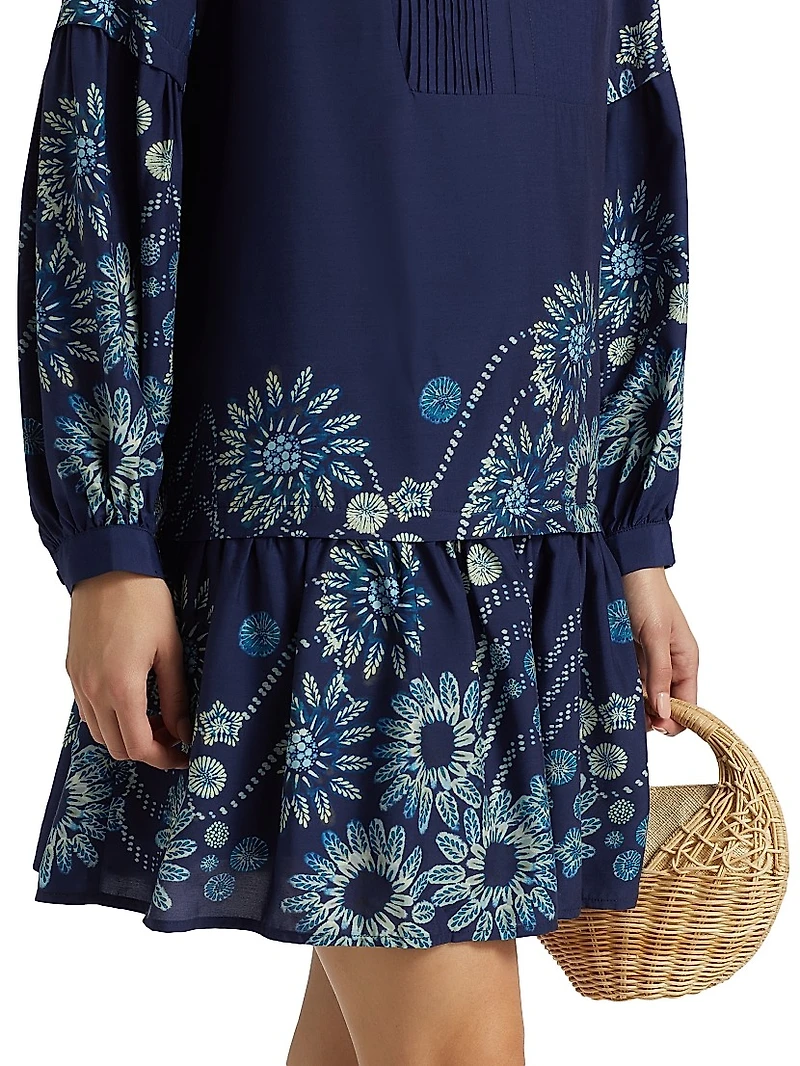 Frannie Floral Pleated Minidress