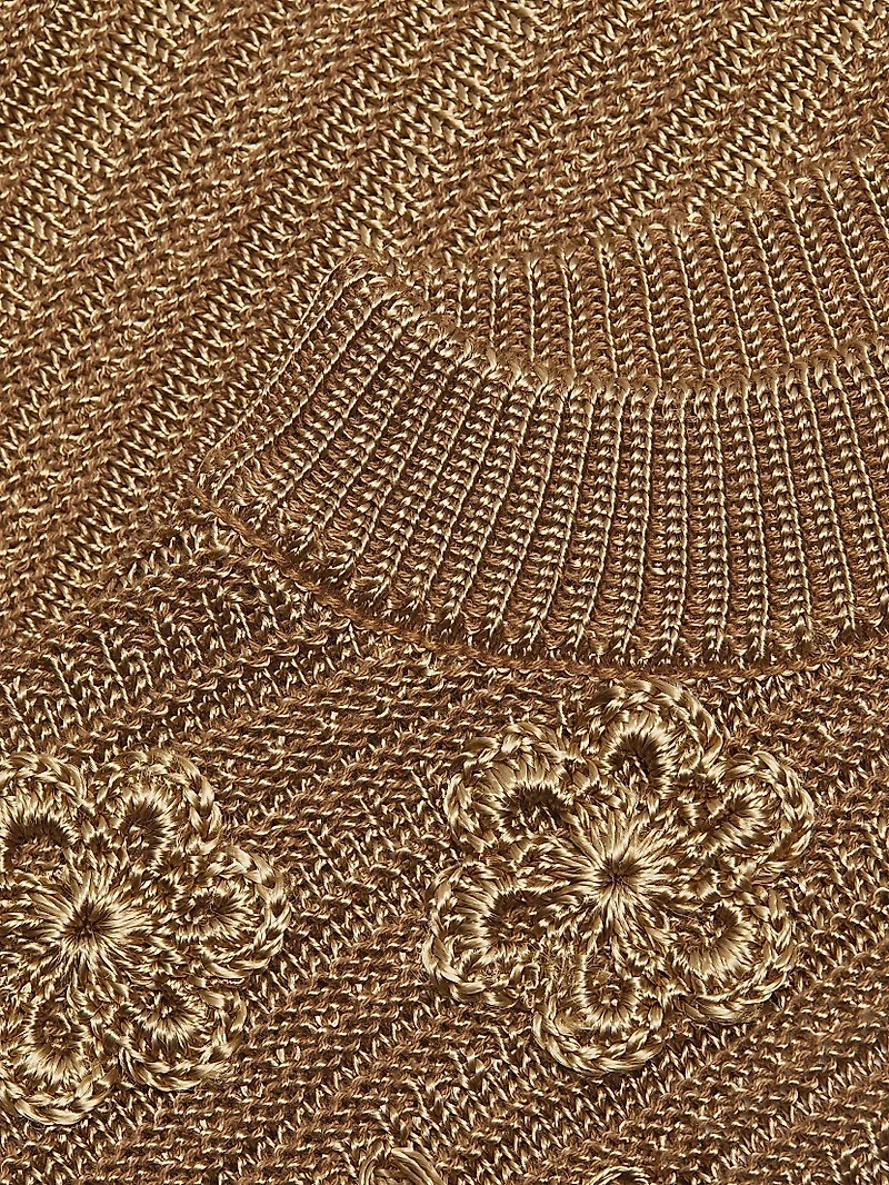 Ellison Floral Embroidered Knit Sweater