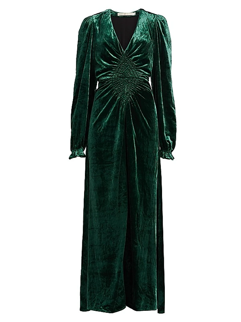 Elsabeth Velvet Maxi-Dress