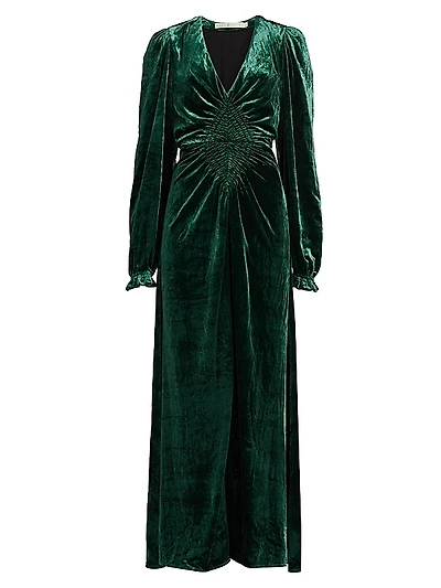 Elsabeth Velvet Maxi-Dress