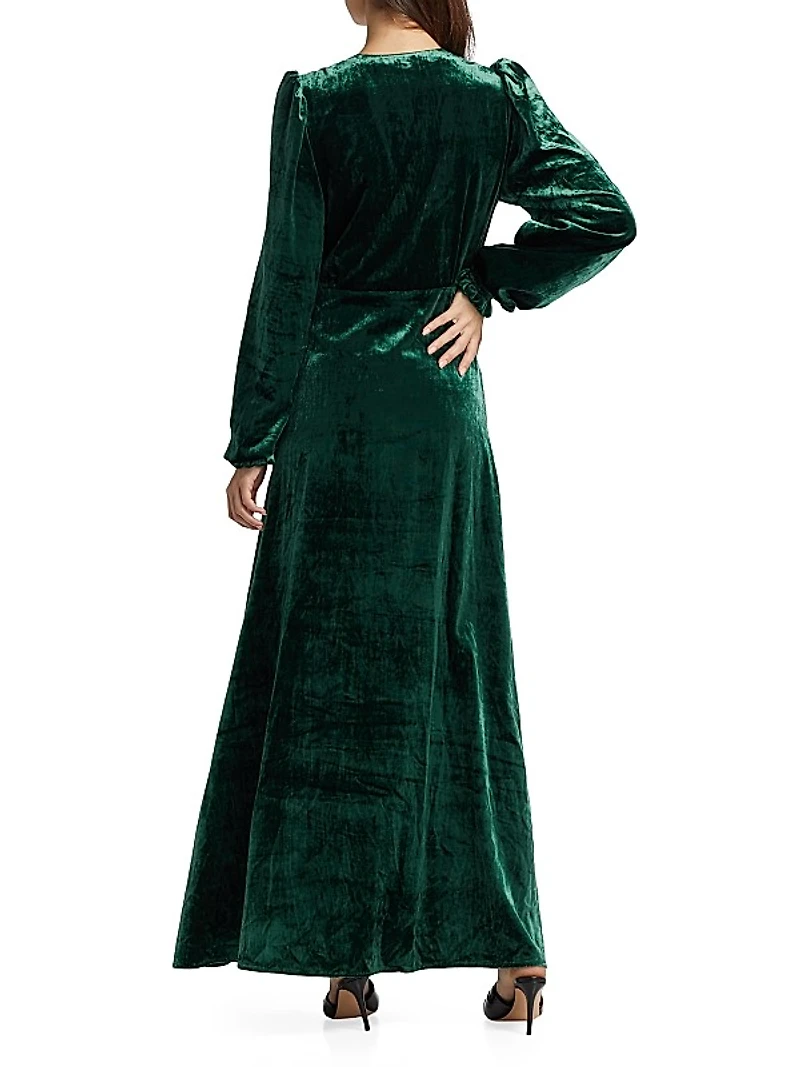 Elsabeth Velvet Maxi-Dress