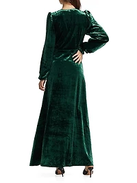 Elsabeth Velvet Maxi-Dress