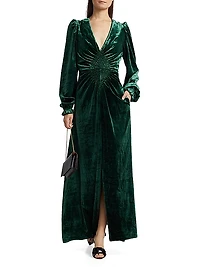 Elsabeth Velvet Maxi-Dress