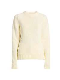 Textured Cotton-Wool Sweater