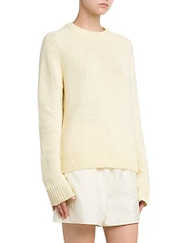 Textured Cotton-Wool Sweater