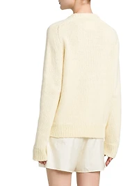Textured Cotton-Wool Sweater