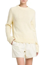 Textured Cotton-Wool Sweater
