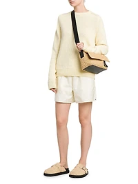 Textured Cotton-Wool Sweater