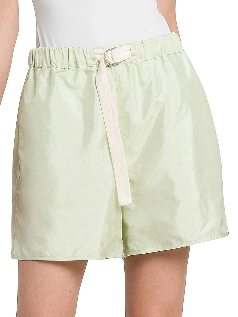Drawstring Satin Shorts