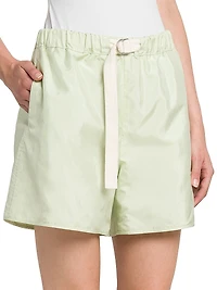 Drawstring Satin Shorts