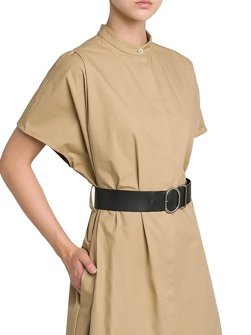 Belted Cotton Shirtdress
