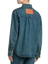 Paneled Denim Shirt