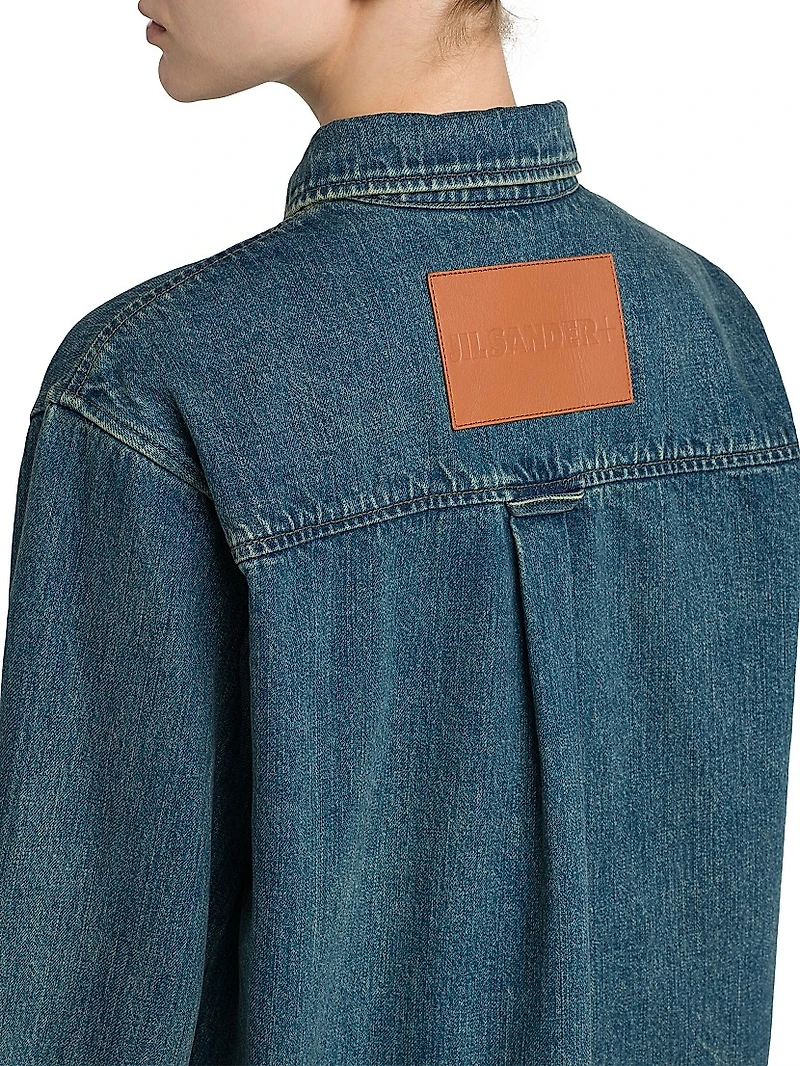 Paneled Denim Shirt