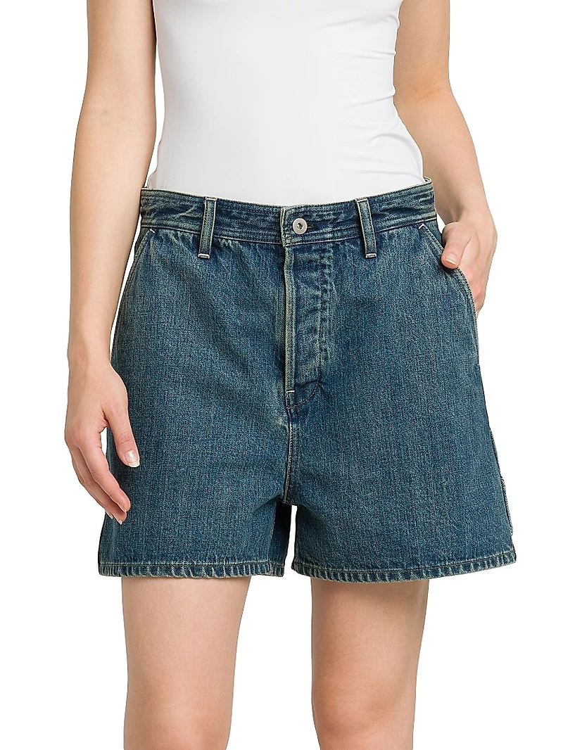 Denim High-Rise Shorts
