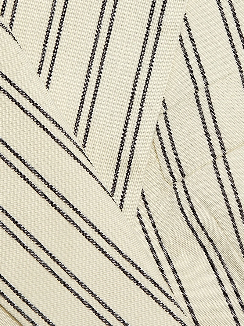 Vivi Pinstriped Cotton-Blend Vest