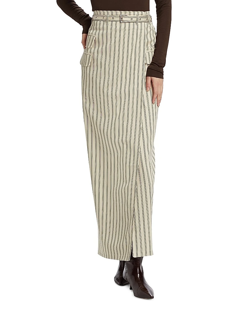 Ula Striped Maxi Skirt