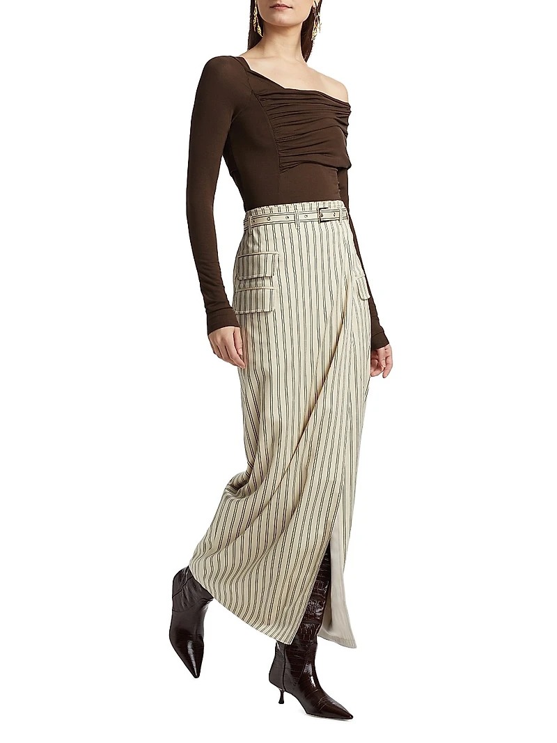 Ula Striped Maxi Skirt