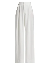 Fallon High-Rise Wide-Leg Pants