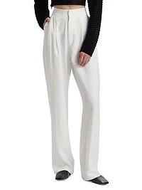 Fallon High-Rise Wide-Leg Pants