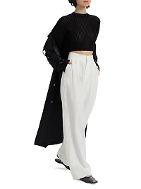Fallon High-Rise Wide-Leg Pants