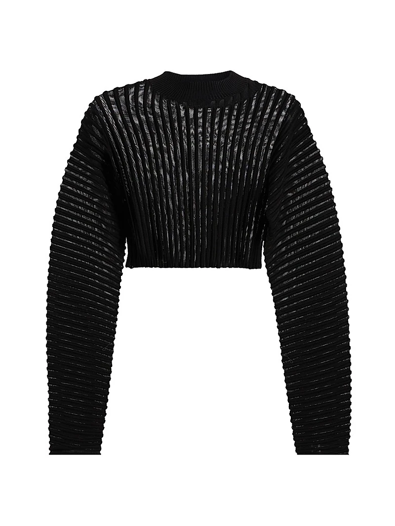 Nomi Wool-Blend Crop Sweater