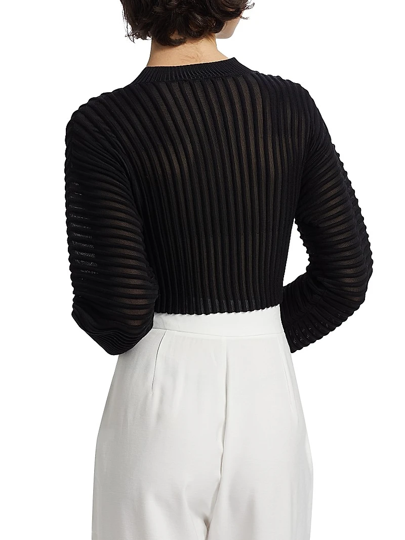 Nomi Wool-Blend Crop Sweater