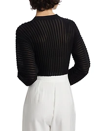 Nomi Wool-Blend Crop Sweater