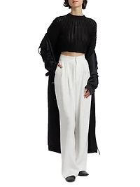 Nomi Wool-Blend Crop Sweater