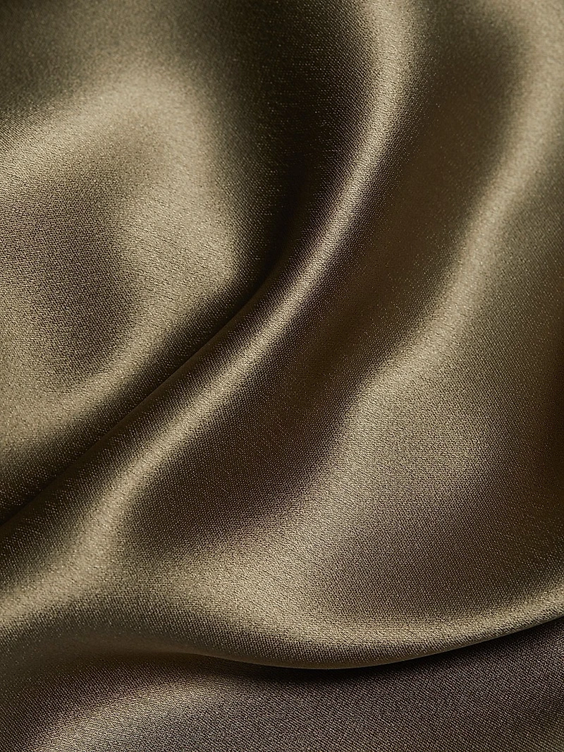 Lovell One-Shoulder Satin Gown