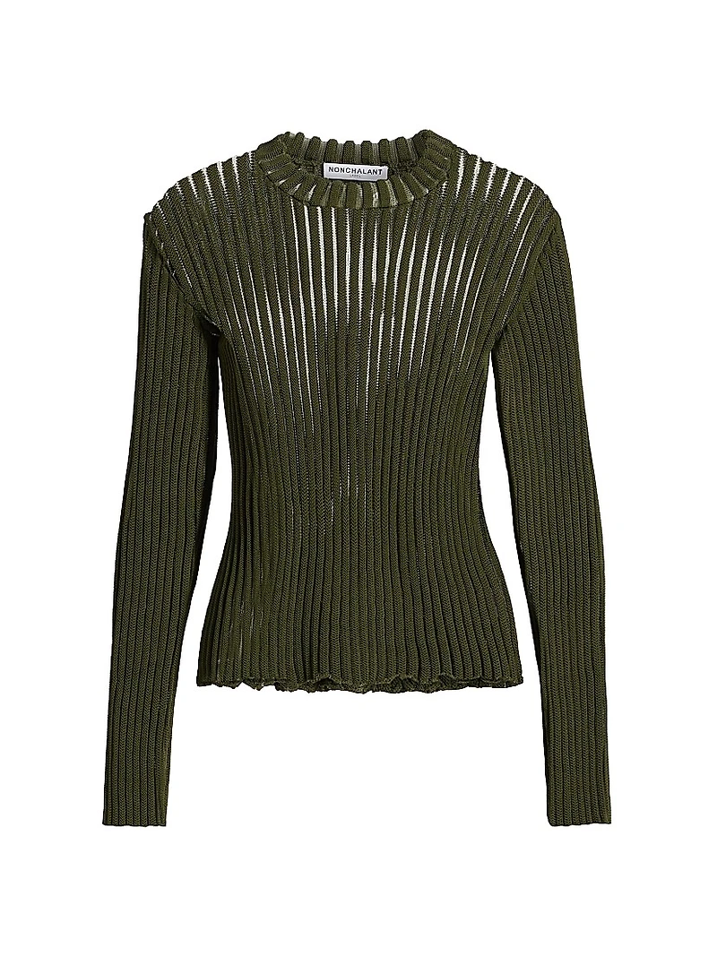 Skylar Ribbed Long-Sleeve Top