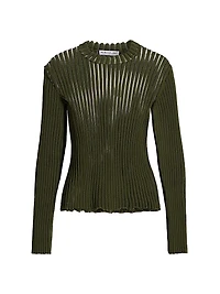 Skylar Ribbed Long-Sleeve Top