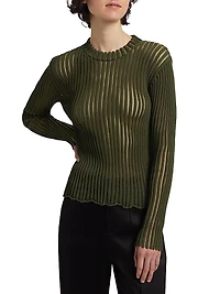 Skylar Ribbed Long-Sleeve Top