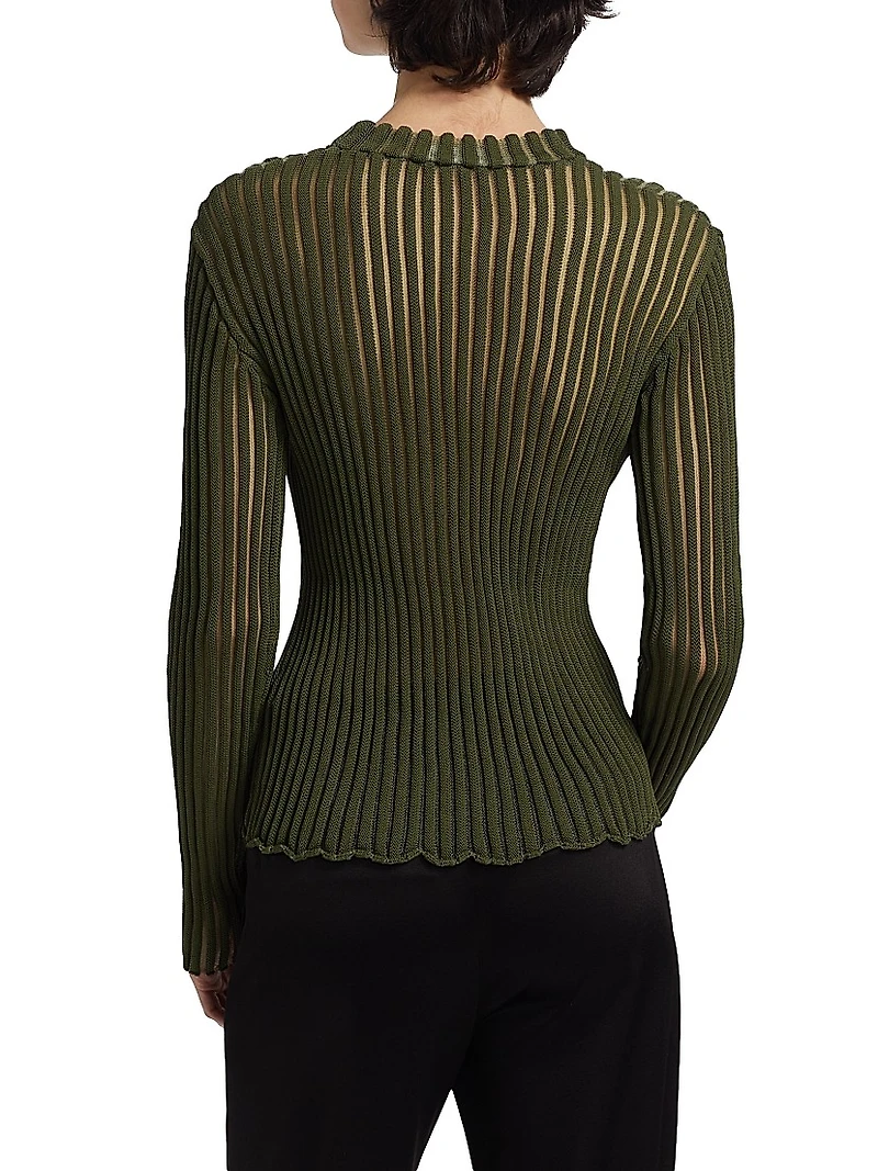 Skylar Ribbed Long-Sleeve Top