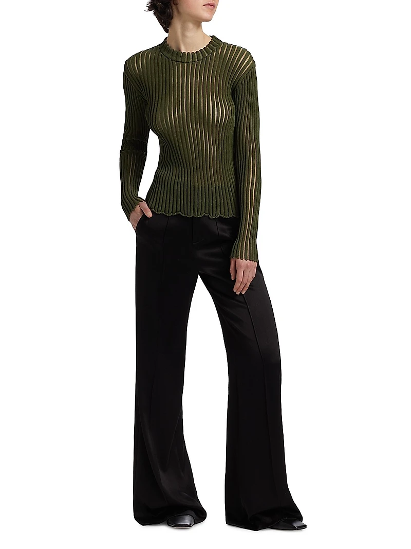 Skylar Ribbed Long-Sleeve Top