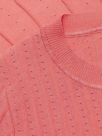 The Wanda Pleated Knit Fit & Flare Midi-Sweaterdress